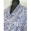 Bluzka kimono z luźnym dekoltem i wzorem - kolorowe groszki